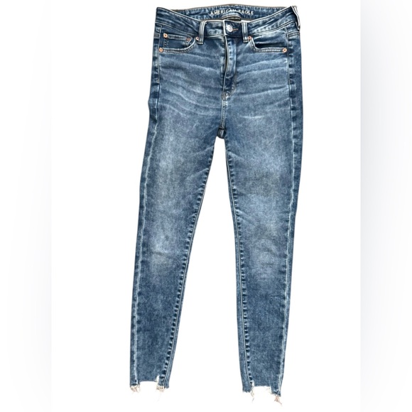 American Eagle outfitters cozy next level stretch super-high-rise Jegging 4Short - Picture 1 of 7